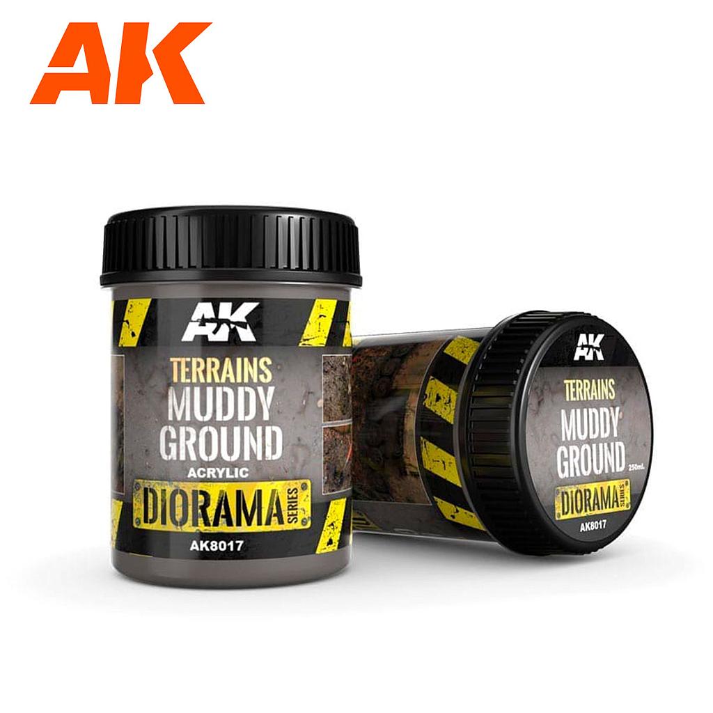 AK8017 Terrains Muddy Ground (250mL) (Acrylic)
