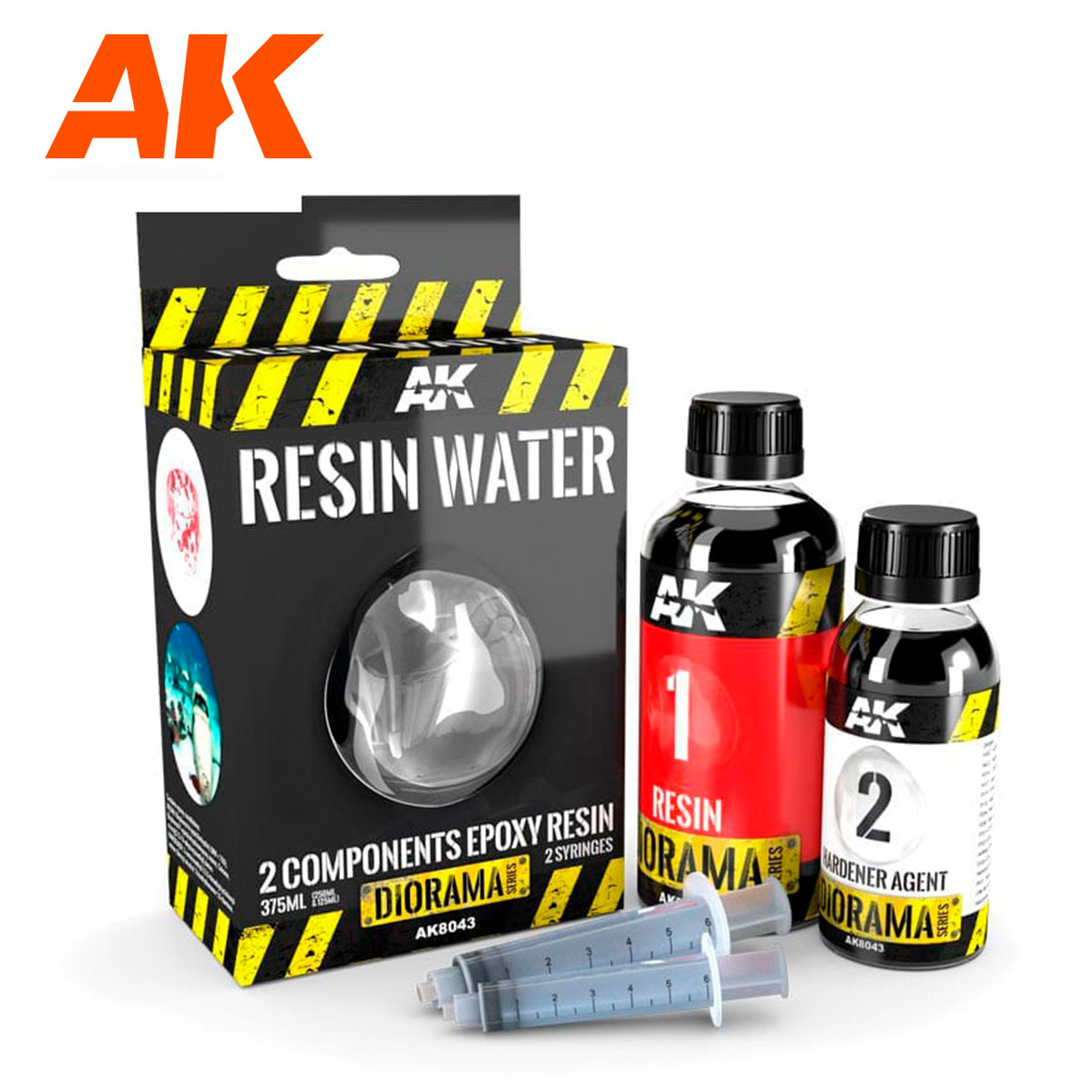 RESIN WATER 2-COMPONENTS EPOXY RESIN – 375ML (EMAILLIE)