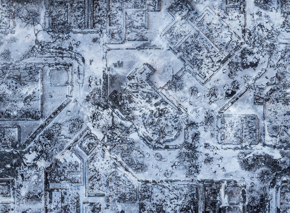 Playmat: Winter Warzone City 44"x60"