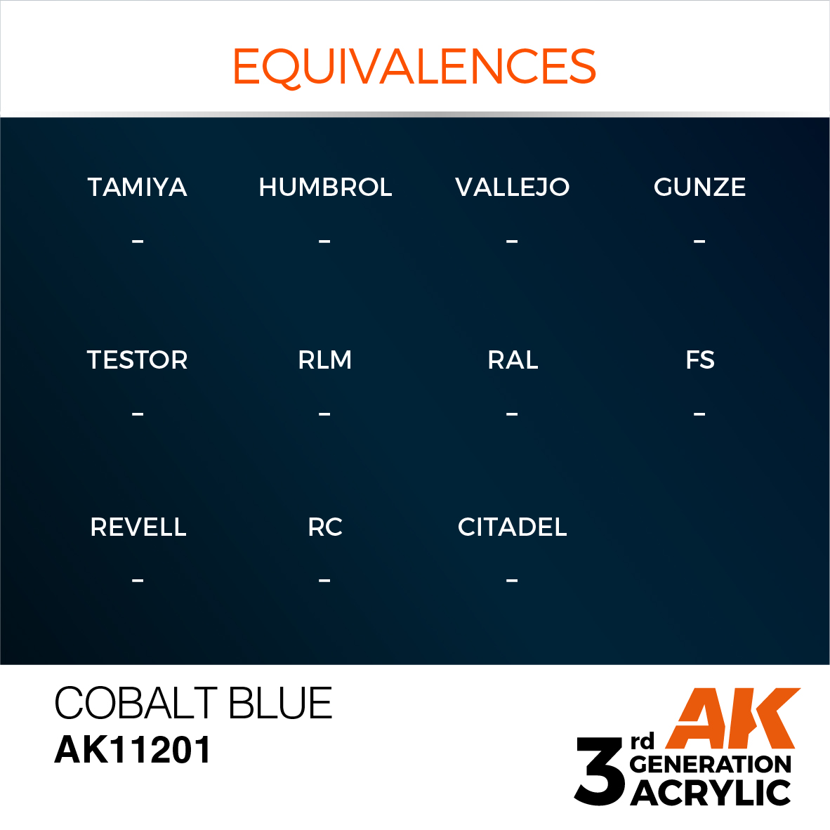 AK11201 Cobalt Blue (3rd-Generation) (17mL)