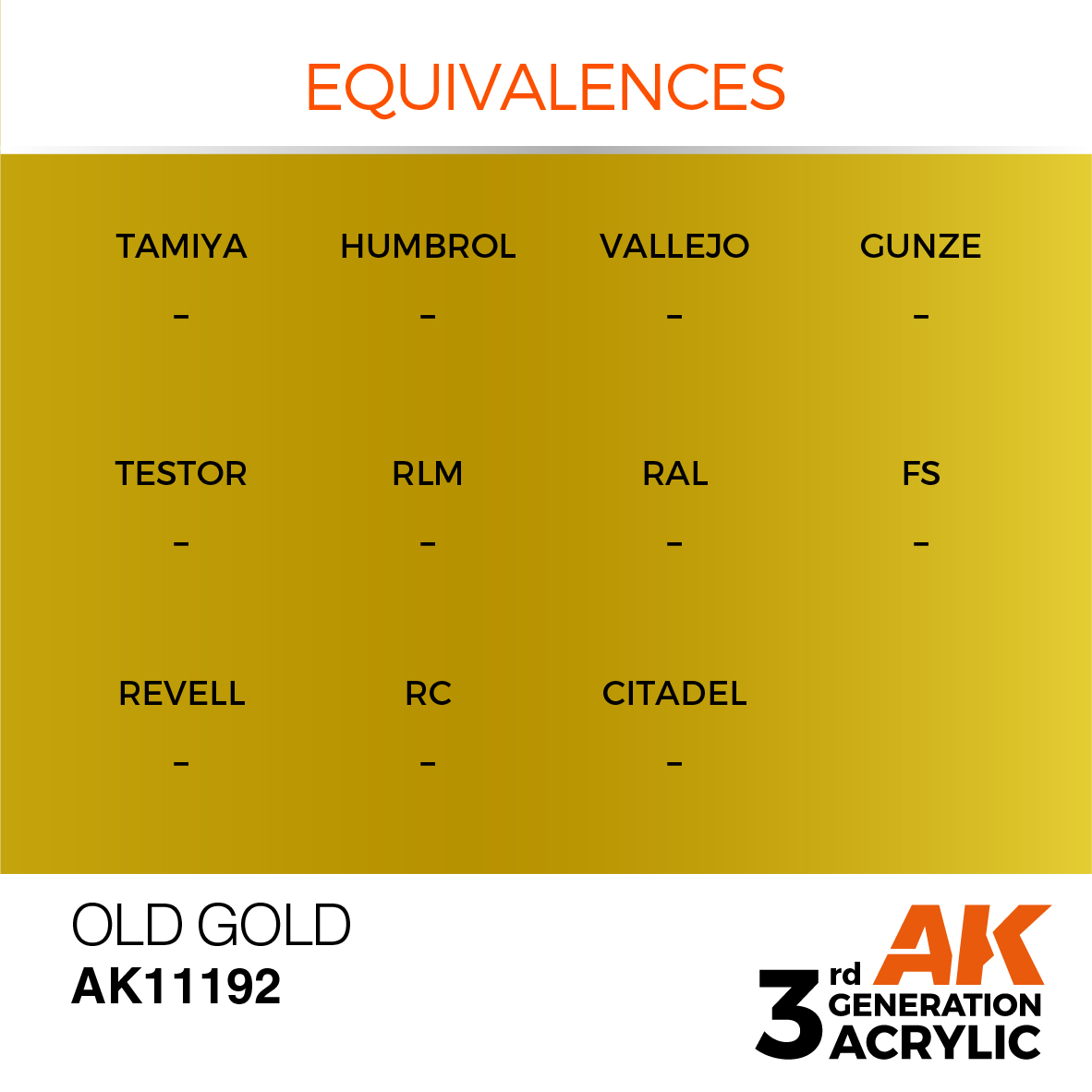 AK11192 Old Gold (3rd-Generation) (17mL)