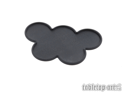 Movement Tray - Rounded Edge - 40mm 5s Cloud - Black