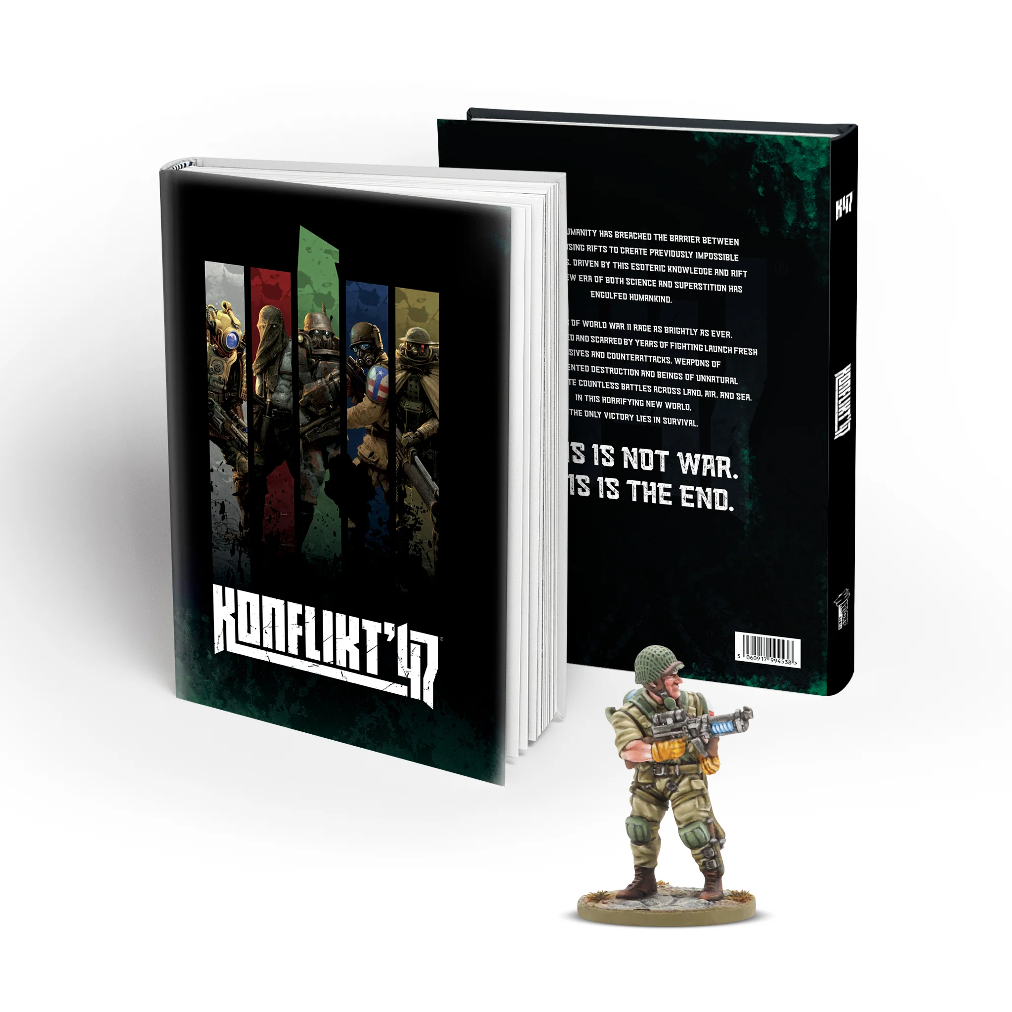 Konflikt '47 rulebook (2025) englisch + Spezialminiatur