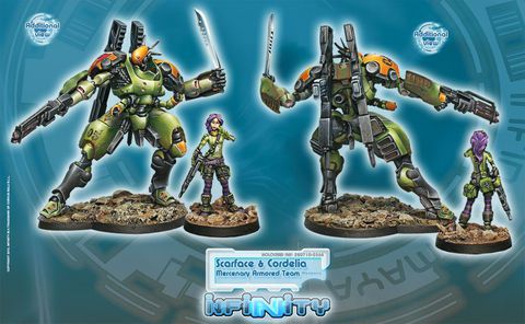 Scarface & Cordelia. Armored Mercenary Team