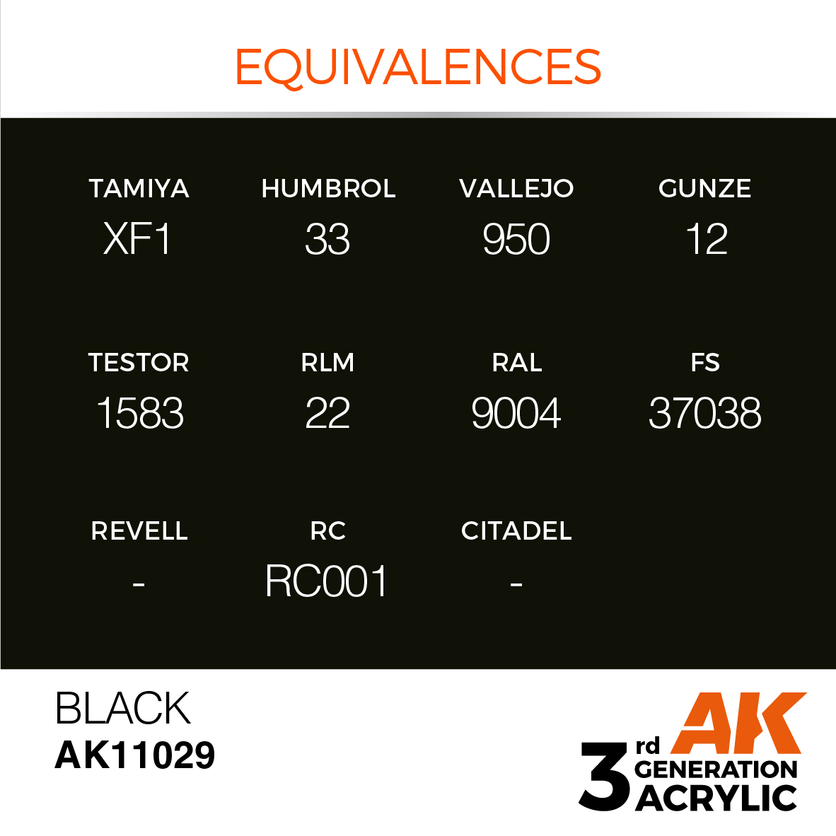 AK11029 Black (3rd-Generation) (17mL)