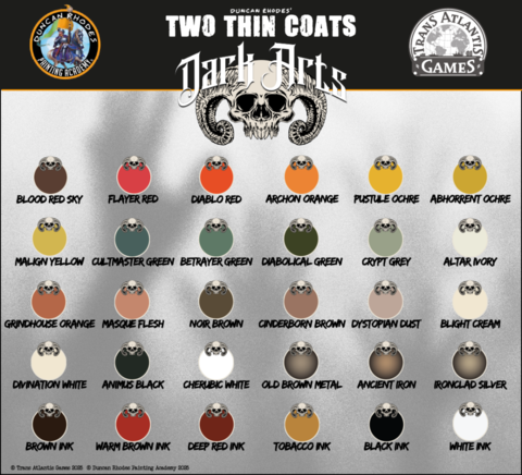 Two Thin Coats GRIMDARK paint set (30 new colours)