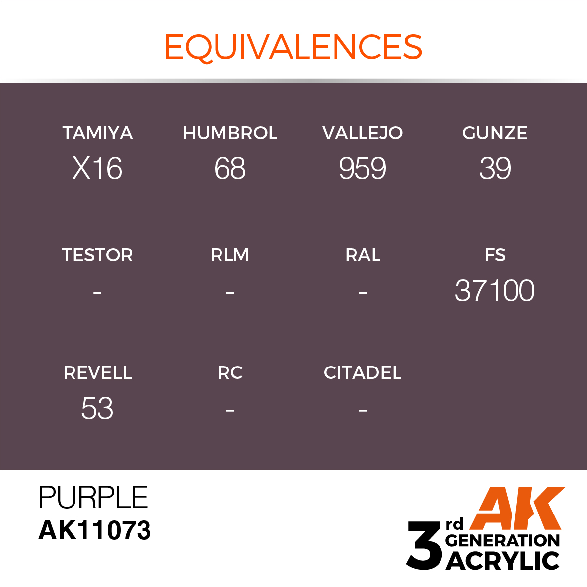 AK11073 Purple (3rd-Generation) (17mL)