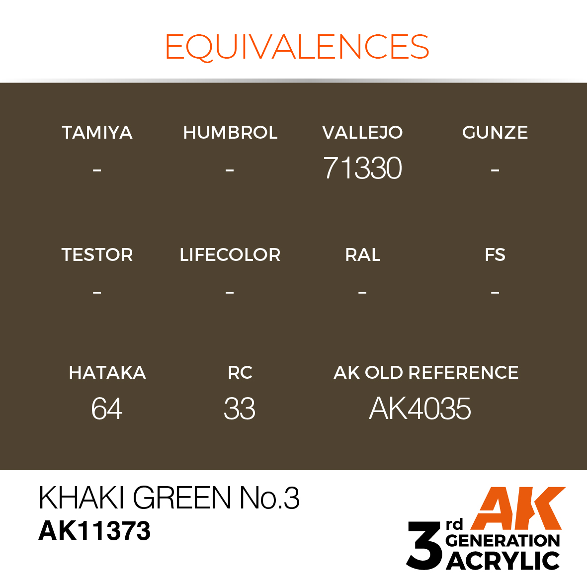 AK11373 Khaki green No.3
