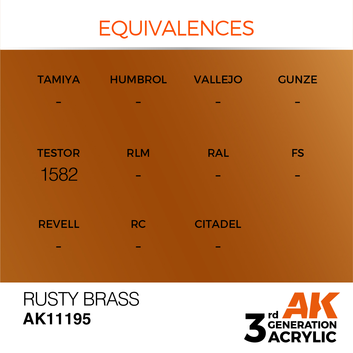 AK11195 Rusty Brass (3rd-Generation) (17mL)