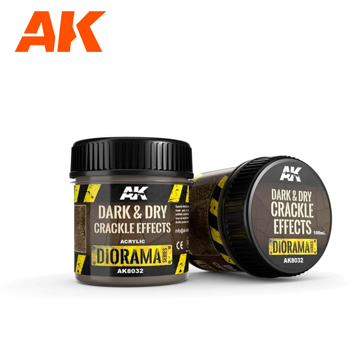 AK8032 Dark & Dry Crackle Effects (100mL) (Acrylic)