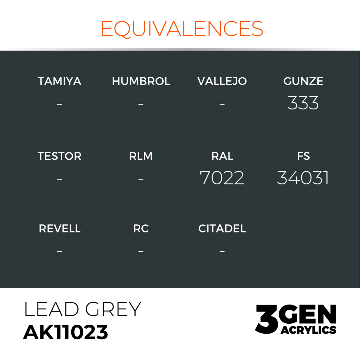 AK11023 Lead Grey (3rd-Generation) (17mL)
