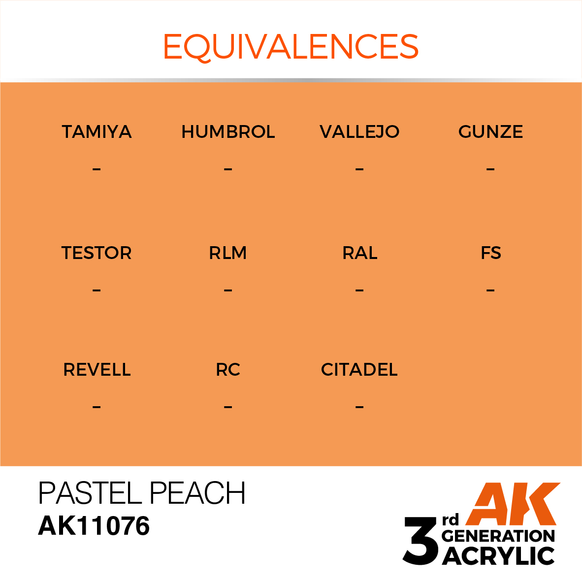AK11076 Pastel Peach (3rd-Generation) (17mL)