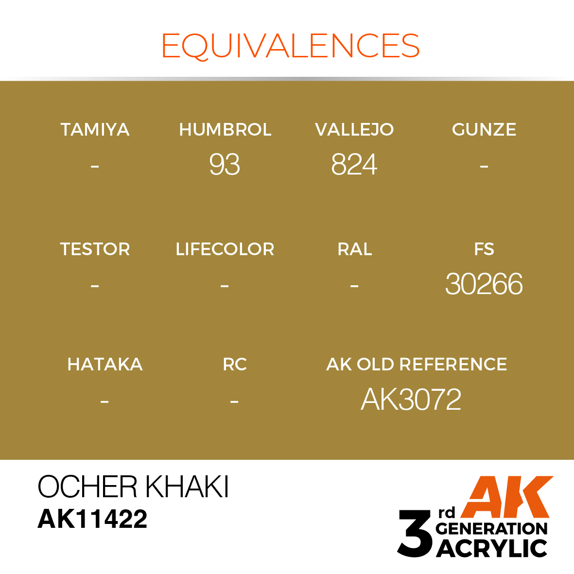 AK11422 Ocher Khaki