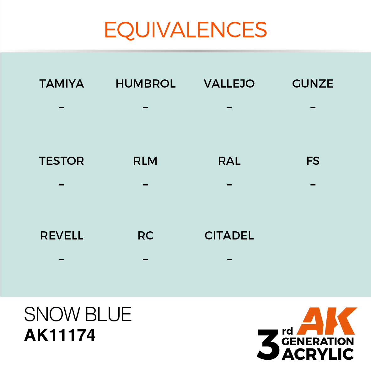 AK11174 Snow Blue (3rd-Generation) (17mL)