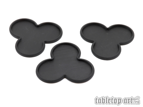 Movement Tray - Rounded Edge - 32mm 3s Cloud - Black (3)
