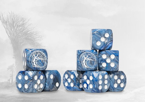 Nords Logo on Teal Marbled Dice - 24 per pack