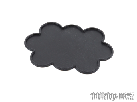 Movement Tray - Rounded Edge - 32mm 10s Cloud - Black