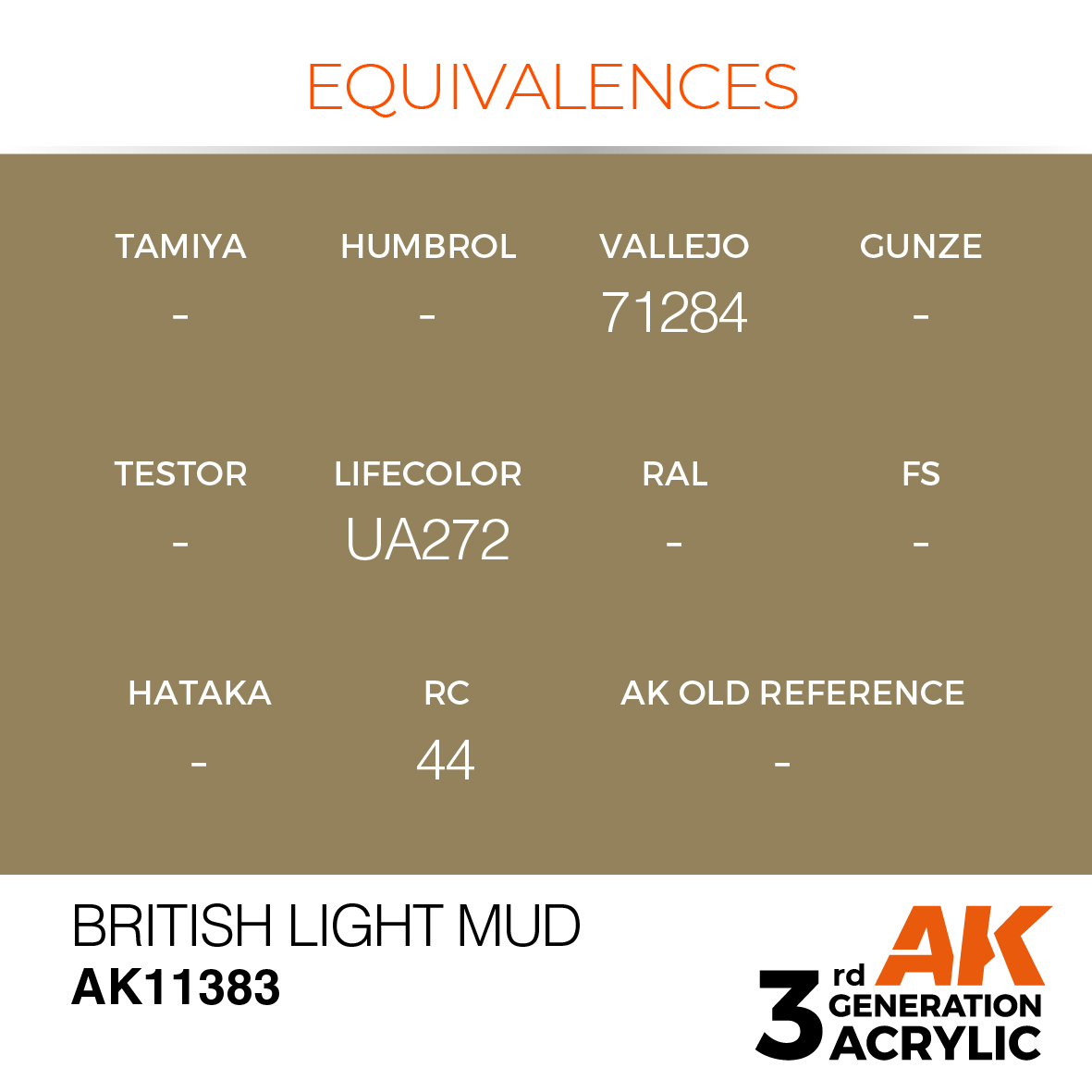 AK11383 British Light Mud