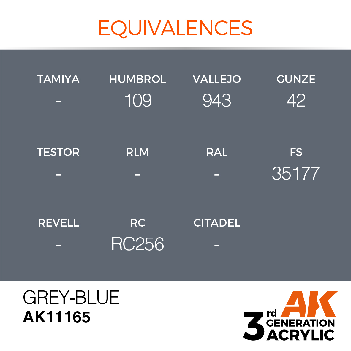 AK11165 Grey Blue (3rd-Generation) (17mL)