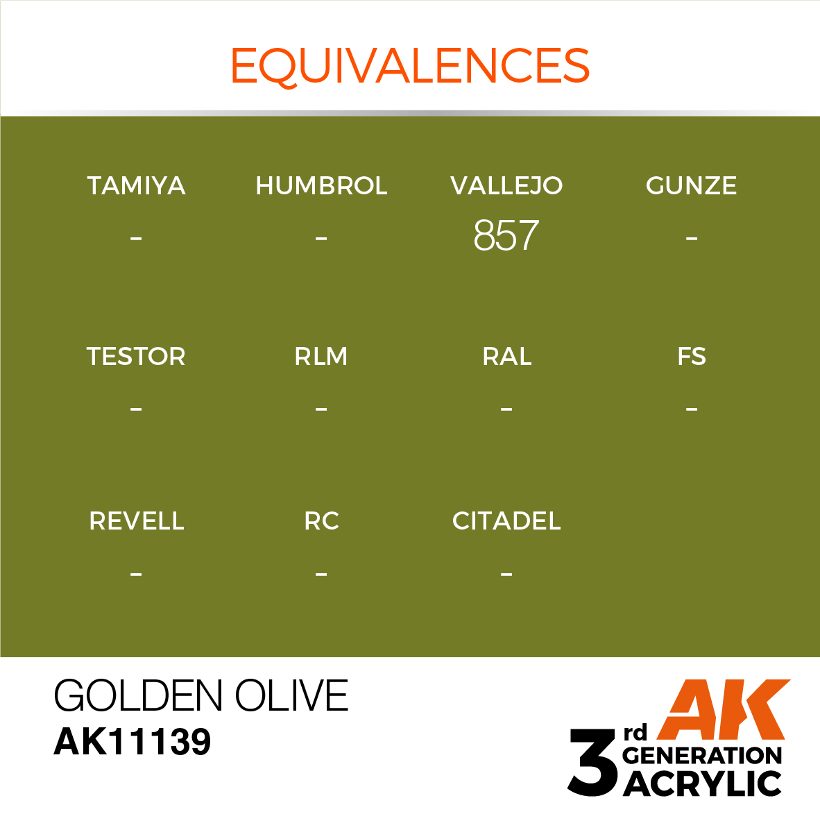 AK11139 Golden Olive (3rd-Generation) (17mL)