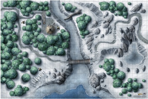 D&D Icewind Dale: Map Set 20"x30" (2)