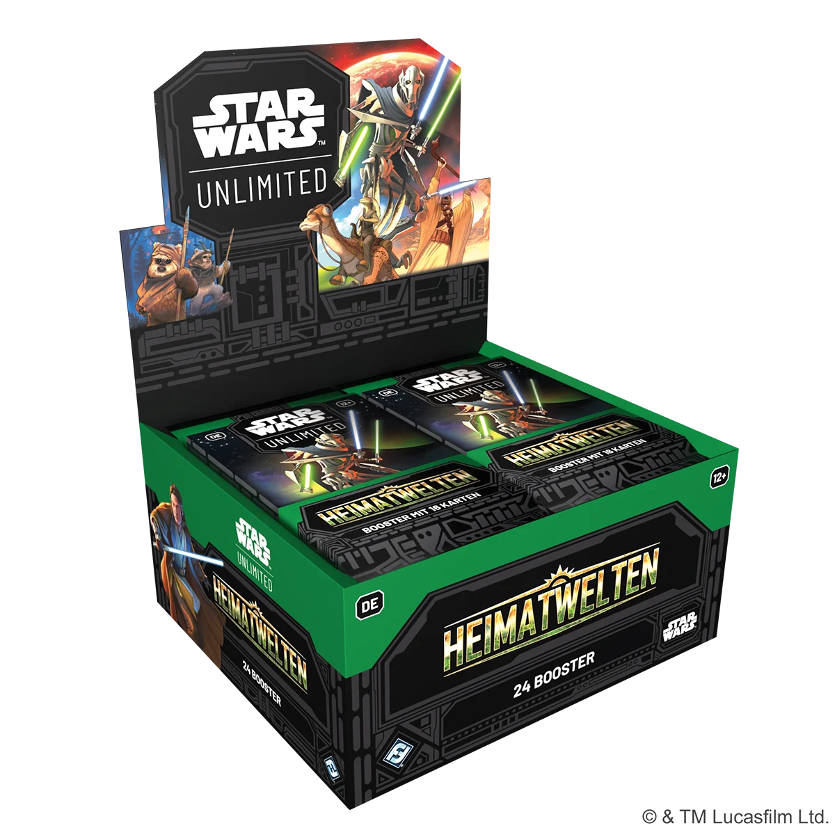 Star Wars: Unlimited - Homeworlds Booster Display (24 Booster) - DEUTSCH nur bestellbar bis 10.09.26