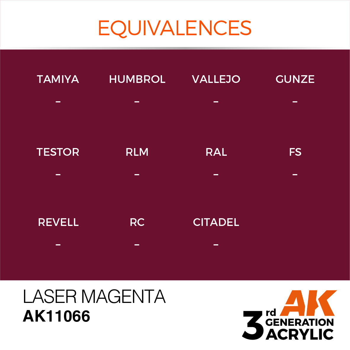 AK11066 Laser Magenta (3rd-Generation) (17mL)
