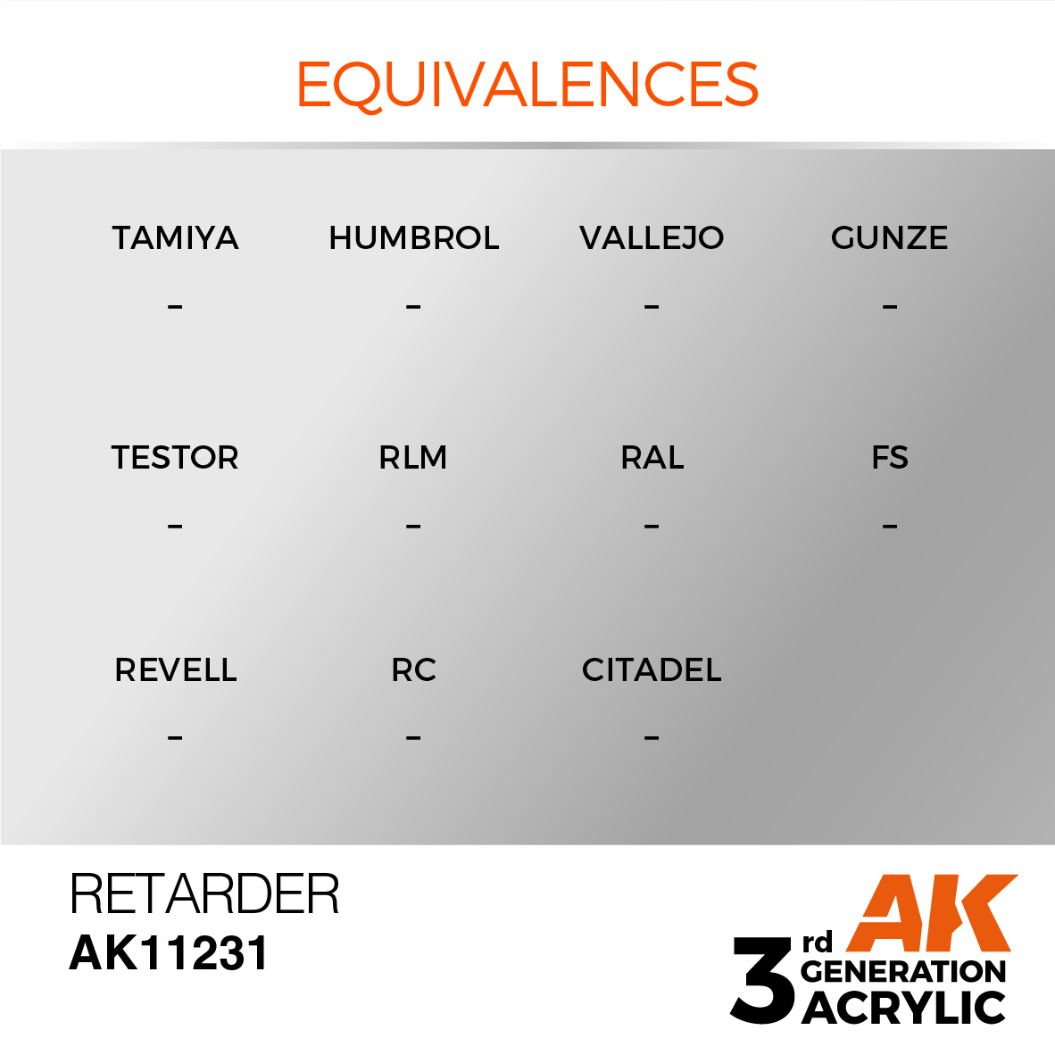 AK11231 Retarder (3rd-Generation) (17mL)