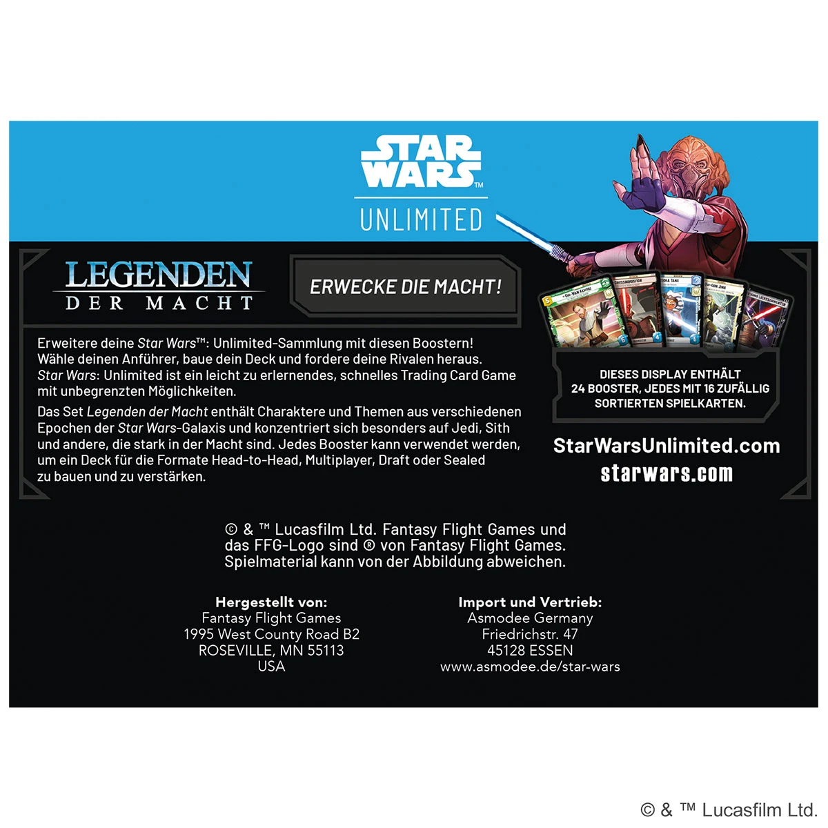 Asmodee - FFG - Star Wars: Unlimited Trading Card Game - Legenden der Macht - Spotlight Deck Qui-Gon Jinn - Exklusive Karten- TCG für Kinder und Erwachsene, Alter 12 , 2 Spieler, 20 Minuten, Deutsch Asmodee - FFG - Star Wars: Unlimited Trading Card Game - Legenden der Macht - Spotlight Deck Qui-Gon Jinn - Exklusive Karten- TCG für Kinder und Erwachsene, Alter 12 , 2 Spieler, 20 Minuten, Deutsch