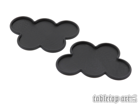 Movement Tray - Rounded Edge - 32mm 5s Cloud - Black (2)