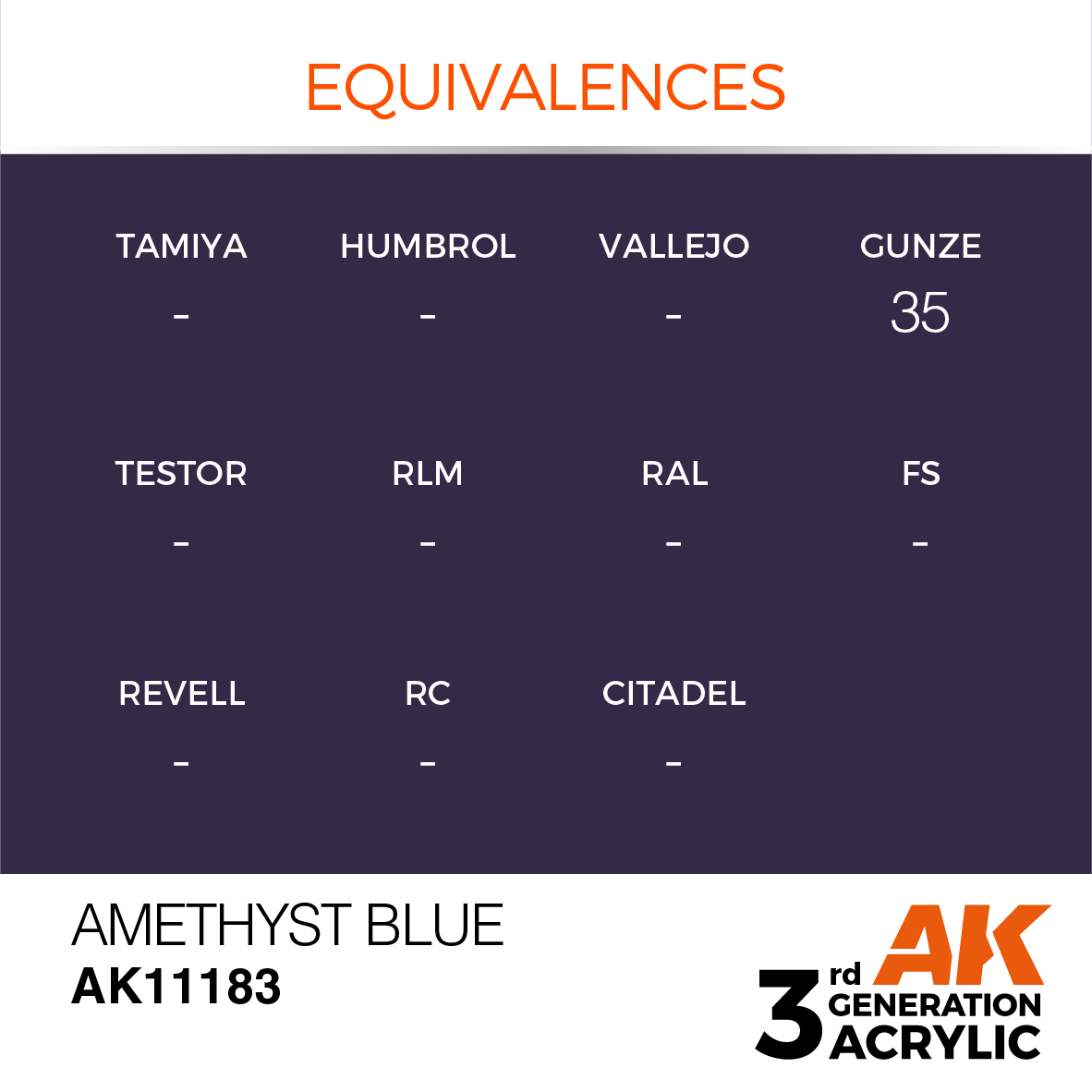 AK11183 Amethyst Blue (3rd-Generation) (17mL)
