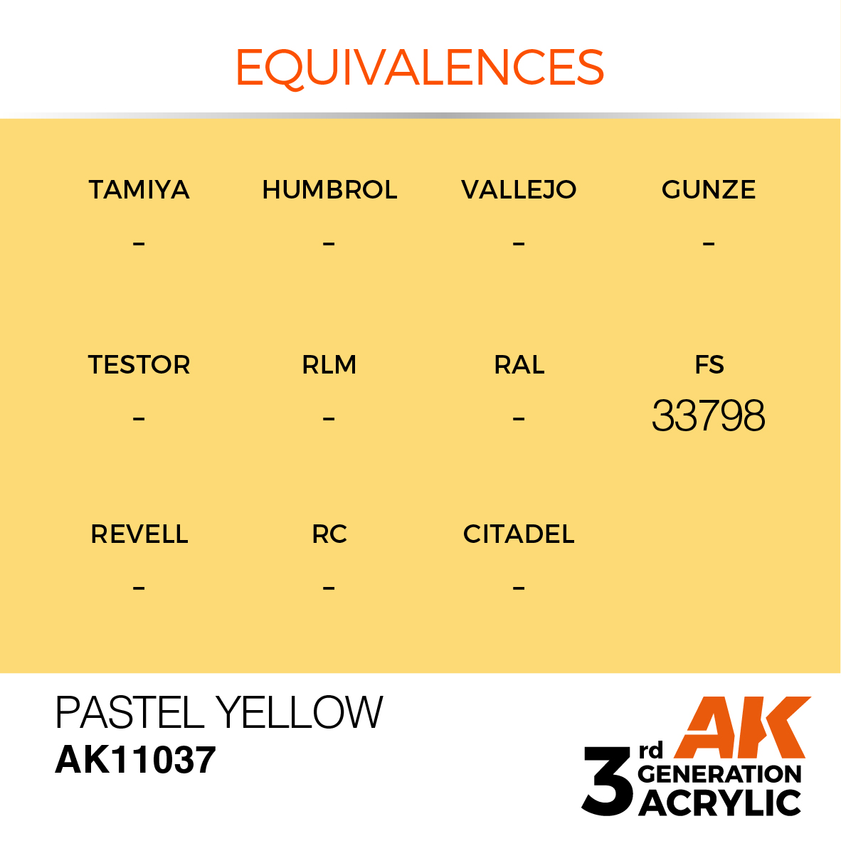 AK11037 Pastel Yellow (3rd-Generation) (17mL)