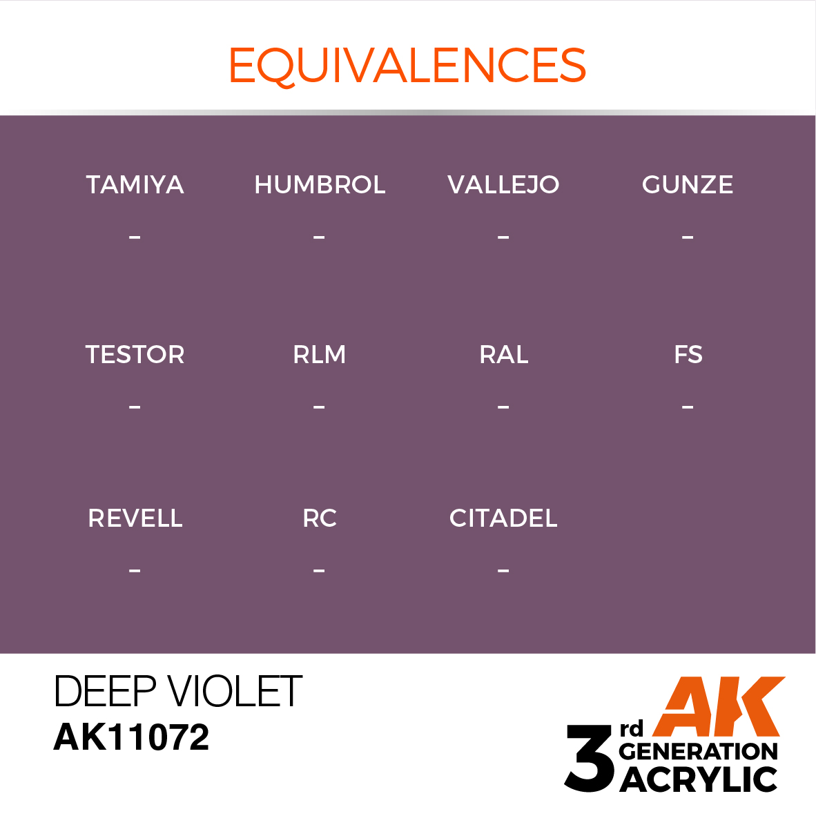 AK11072 Deep Violet (3rd-Generation) (17mL)