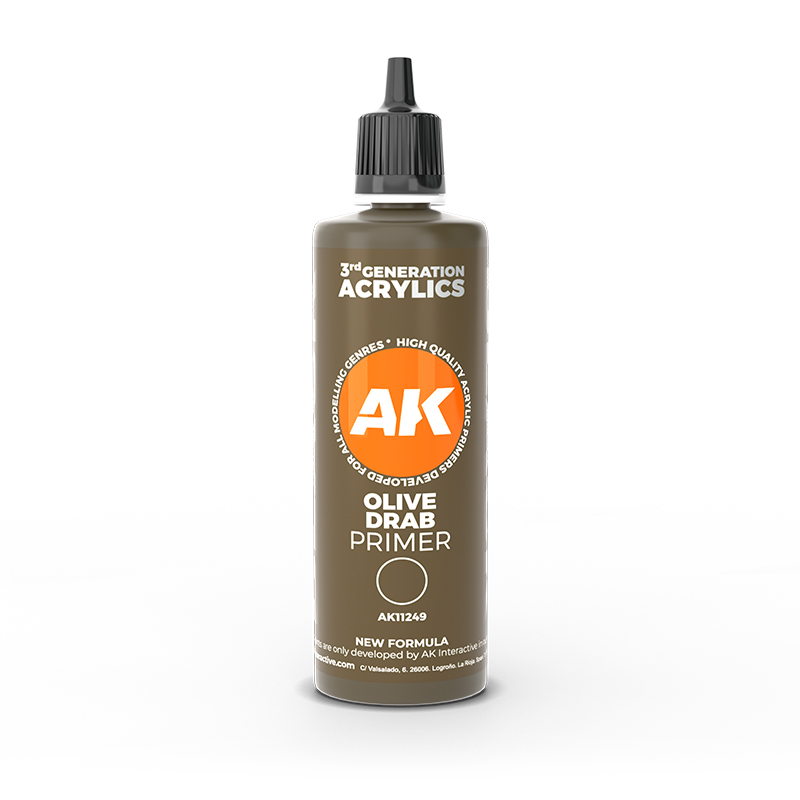 AK11249 Olive Drab Surface Primer 100 ml