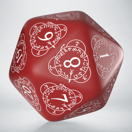 D20 Level Counter - Red & white 