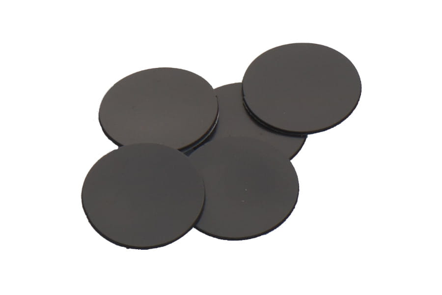 Magnetic foil stickers for 28mm round cast bases (10) [SAFE-SAS-28MM]