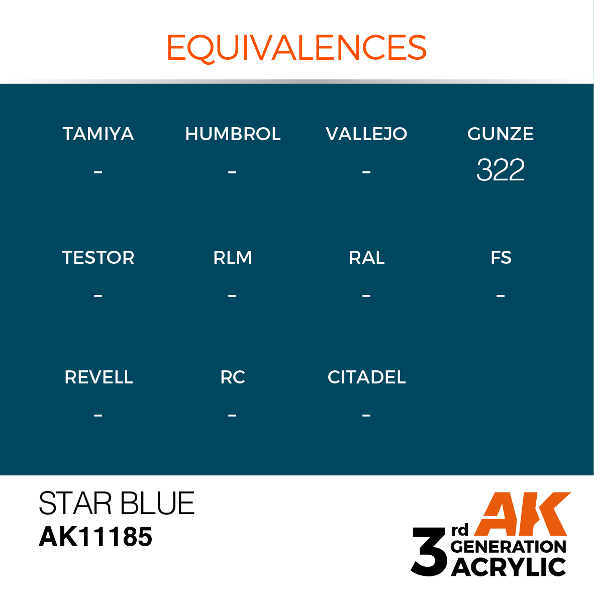 AK11185 Star Blue (3rd-Generation) (17mL)