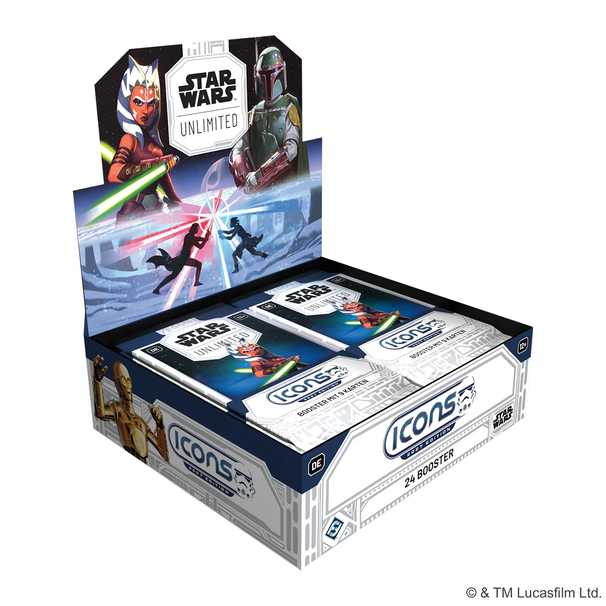 Star Wars: Unlimited - Icons 2027 Booster Display (24 Booster) - DEUTSCH nur bestellbar bis 22.09.26