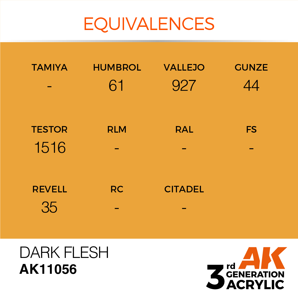 AK11056 Dark Flesh (3rd-Generation) (17mL)