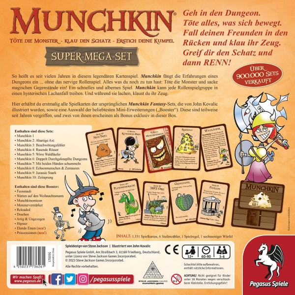 Munchkin Fantasy Super-Mega-Set *Fachhandels-exklusiv bis 31.12.2023*