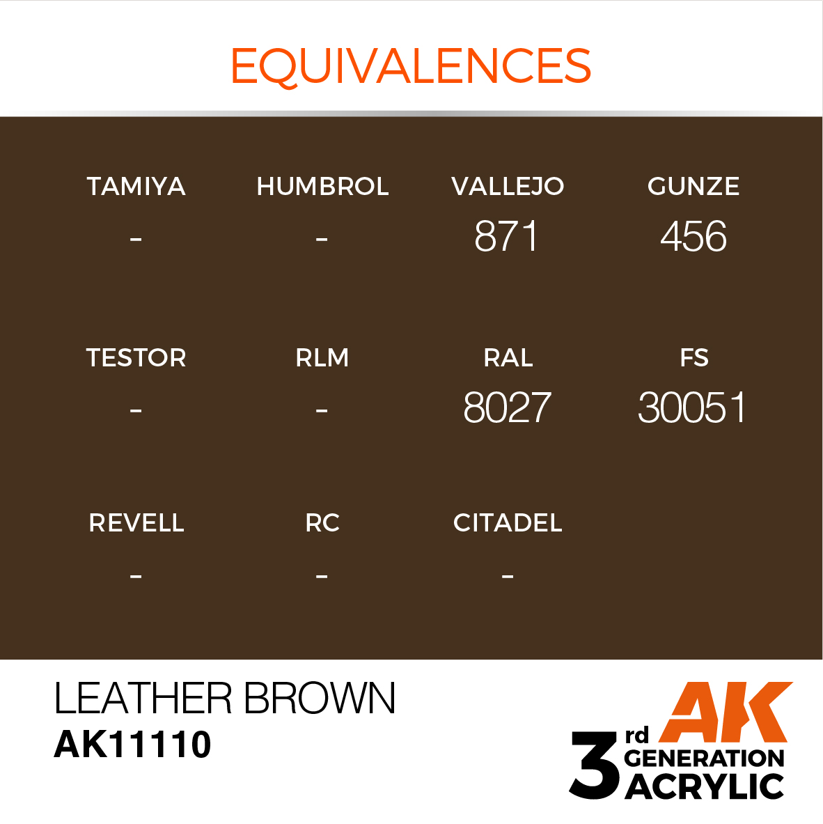 AK11110 Leather Brown (3rd-Generation) (17mL)