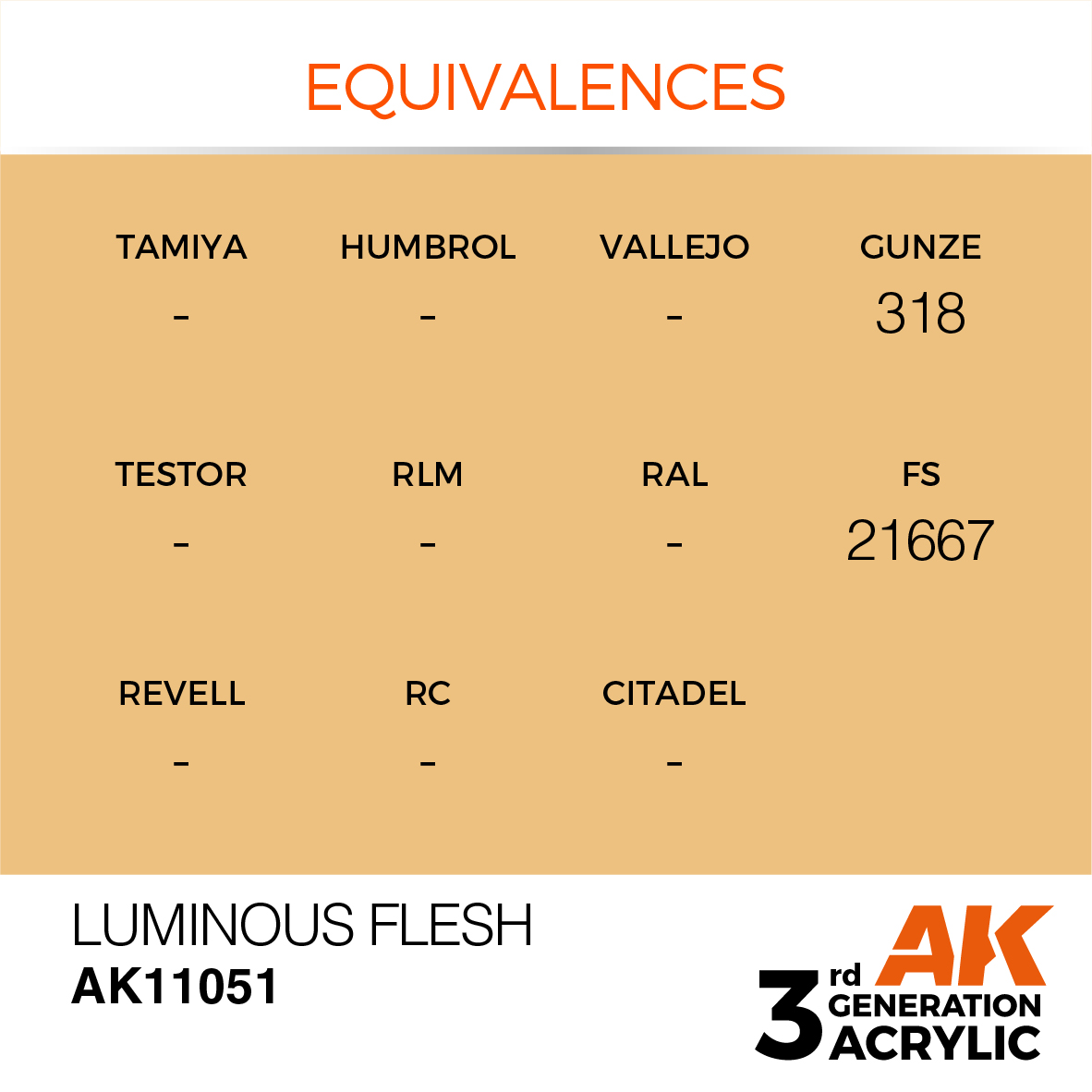 AK11051 Luminous Flesh (3rd-Generation) (17mL)