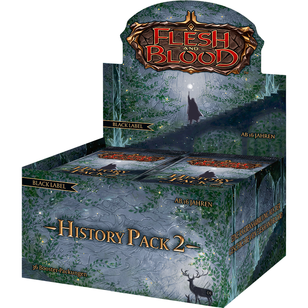 Flesh & Blood History Pack 2 Black Label Display (36 PACKS) - DE